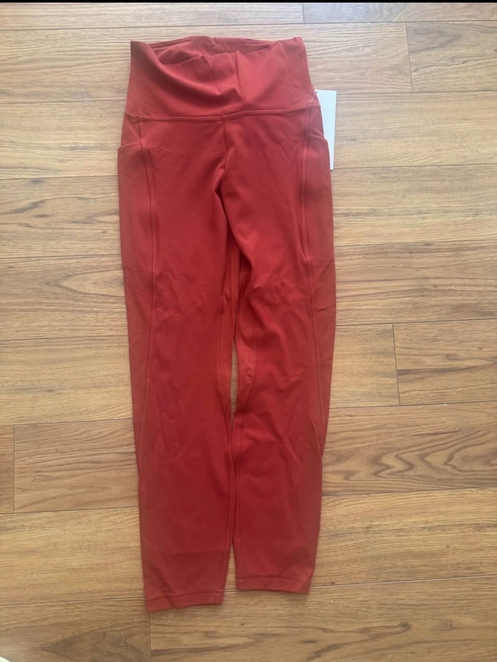 Lululemon align 25” High-Waist Rust Red Leggings with pockets size 6 nwt